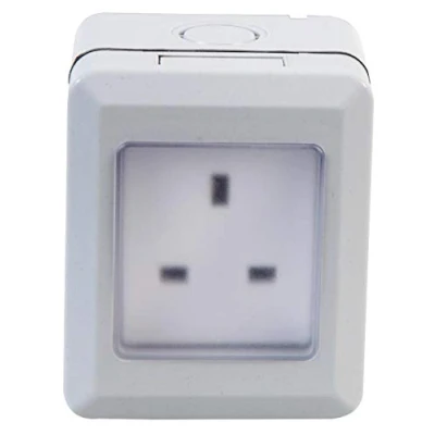 Image of Pro Elec PEL00886 1 Gang Weatherproof mains Socket, IP55