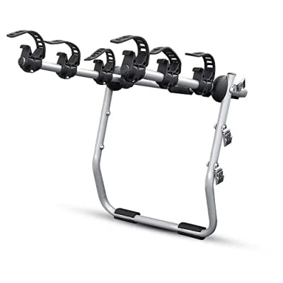 Image of Carpriss 79050803 Steel Rear Mounted Bike Carrier Mistral/Fixaging With Straps 3 Pieces