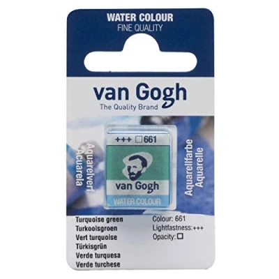 Image of Van Gogh Watercolor Half Pan Turquoise Green (20866611)