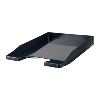Image of HAN 1025 13, JUNIOR letter tray. Slim, modern, stylish and glossy, pack of 5, black