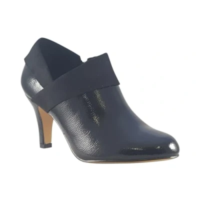 Image of Lotus Maya ULS287 Mircrofibre Black Patent Womens Shoes 5 UK
