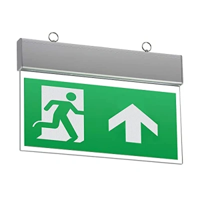 Image of KnightsBridge 230V IP20 Ceiling Mounted LED Emergency Exit Sign (maintained/non maintained)