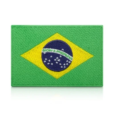 Image of Brazil Iron on Patch Brasil Flag Patches, Embroidery Patch, ironable Football Jersey Badges Finally Home
