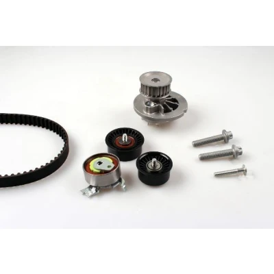 Image of 09199592, 1334077, 6334035, 9199592, 93174119 Water Pump + Timing Belt Kit HEPU PK03241 162 20mm VAUXHALL: Astra Mk4 CC, Corsa Mk2, COMBO Mk2