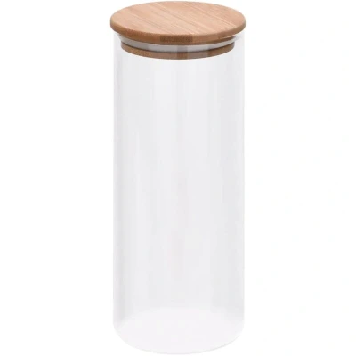 Image of vidaXL Storage Glass Jars with Bamboo Lid 6 pcs 1000 ml