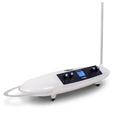 Image of MOOG Theremini Theremin with Pitch Correction, CV Out, Built in Tuner and Speaker, Animoog Synthesizer Sound Engine 32 Presets LCD Screen