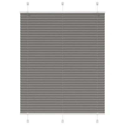 Image of vidaXL Pleated Blind Anthracite 110x100 cm Fabric Width 109.4 Polyester
