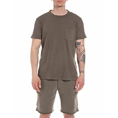 Image of REPLAY Men&#039;s M6455 T Shirt, Dark Mud 121, L