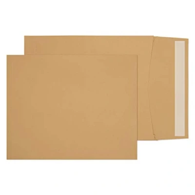 Image of Blake Purely Packaging 305 x 250 25 mm 140 gsm Gusset Pocket Peel &amp; Seal Envelopes (4040) Manilla Pack of 125