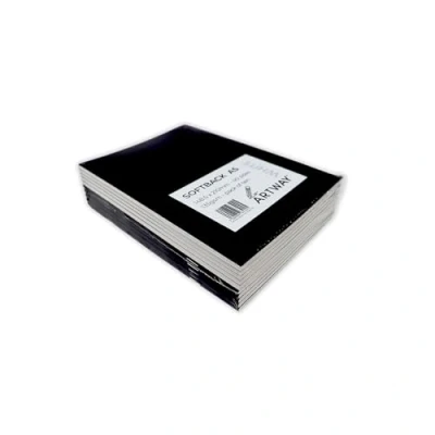 Image of Artway Softback Sketchbook A5 Portrait 135gsm Cartridge Paper 20 pages/40 Sides Pack of Ten, White