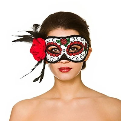 Image of Wicked Costumes Day of the Dead Halloween Eye Mask