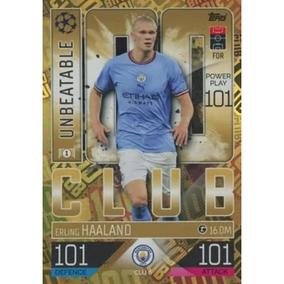 Image of Topps Match Attax Extra 2022/23 Erling HAALAND 100 Club Card