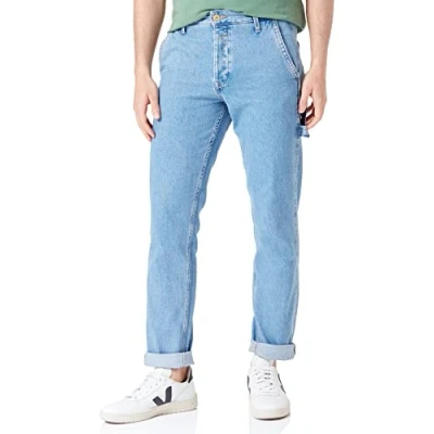 Image of JACK &amp; JONES Men&#039;s Jjichris Jjutility Mf 716 Jeans, Blue Denim, 33 W/34 L