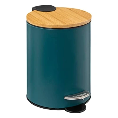 Image of 5five &quot;Modern Color&quot; Soft Close Bin 3L Petrol Blue
