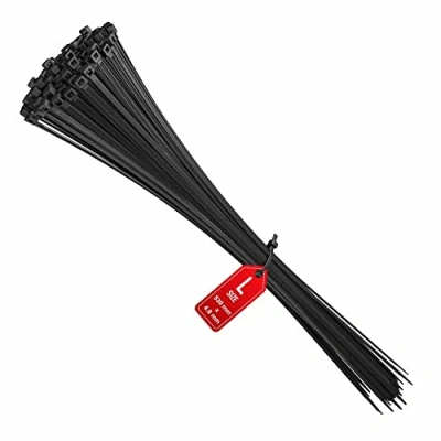 Image of Zip Ties Long 530mm x 4.8mm, Heavy Duty Plastic Cable Ties, 530 mm Durable Proffesional UV Resistant Nylon Tie Wraps, 100 Pieces by intervisio