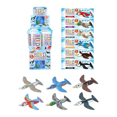 Image of Henbrandt 12x New Animal Birds Aircraft Gliders 16 cm Birthday/Party Bag [Toy] Kids Party Fillers, Toy Gliders, Prizes for Bags &amp; Favours