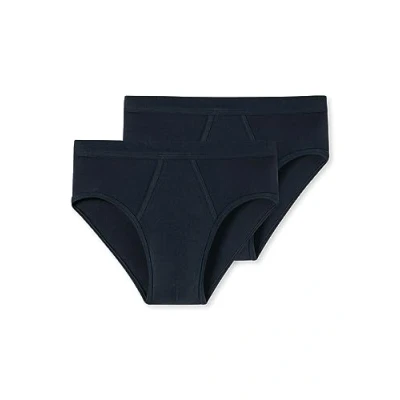 Image of Schiesser 2 PACK Briefs, Men&#039;s, Size: Medium, Navy