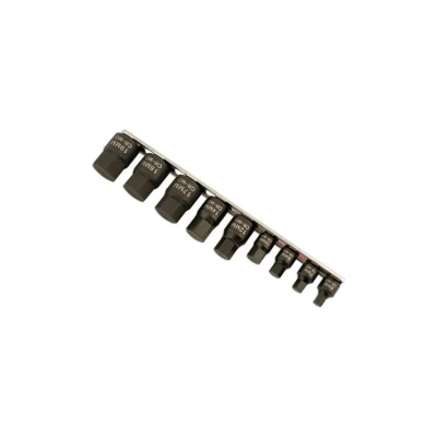 Image of Laser 5665 Low Profile Impact Hex Socket Bit Set 1/4&quot;D, 3/8&quot;D 9pc