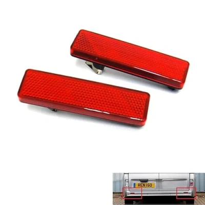 Image of 2x Red Lens Rear Bumper Reflector Light OEM Left Right For Vivaro Movano A Master Trafic Primastar