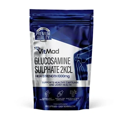 Image of Glucosamine Sulphate 2KCl 1000mg 60 Capsules Joint Health Support