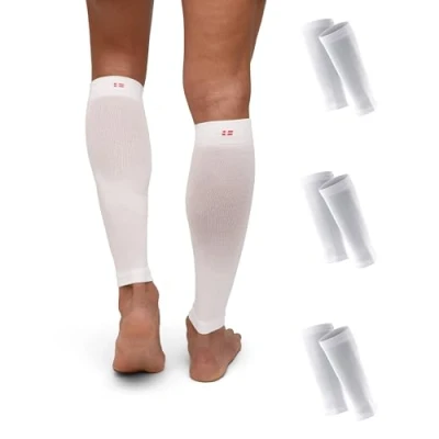 Image of DANISH ENDURANCE Graduated Calf Compression Sleeves 21 26 mmHG for Men &amp; Women, 1 or 3 Pack