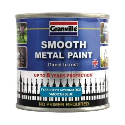 Image of Granville Smooth Finish Metal Paint 250ml Blue