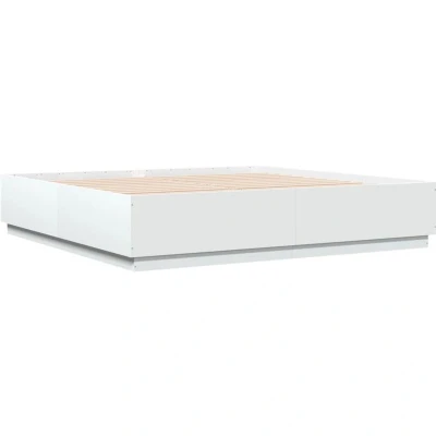 Image of vidaXL Bed Frame without Mattress White 200x200 cm