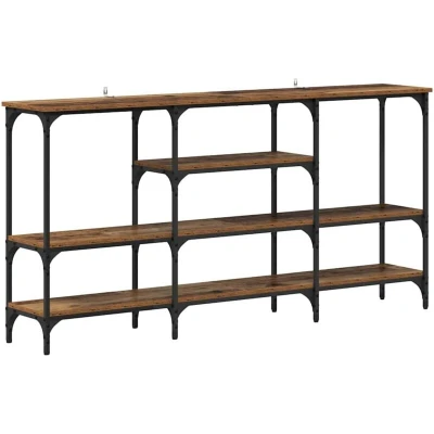 Image of vidaXL Console Table Old wood 160 x 29 80 cm Engineered