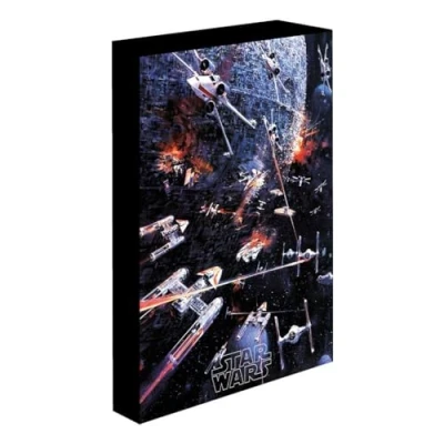 Image of Pyramid International Star Wars Light Up Canvas (Death Assault Design) Large 30cm x 40cm, Canvases and Gifts for Men, Women Kids Official Merchandise,Black