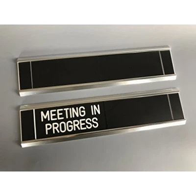 Image of Sliding Signs Entry Control Meeting in Progress (Or Your Wording)