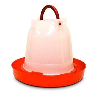 Image of Supa Red and White Plastic Poultry Drinker, 200 g