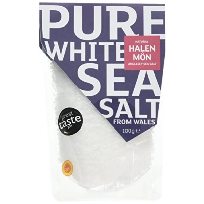 Image of Halen Mon Anglesey Sea Salt Pure PDO 3 x 100 g