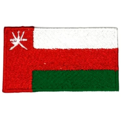 Image of Oman National Country Flag Iron Sew on Embroidered Patch