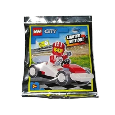 Image of Blue Ocean LEGO City Driver and Race Car Foil Pack Set 952005 (Bagged)