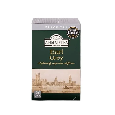 Image of Ahmad Tea Black Earl Grey 20 Teabag Sachets 1 Pack