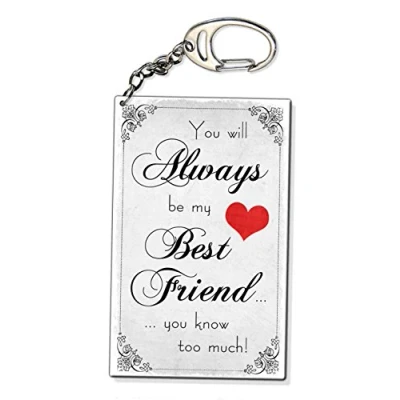 Image of You Will Always Be My Best Friend Know Too Much Keyring Bag Charm