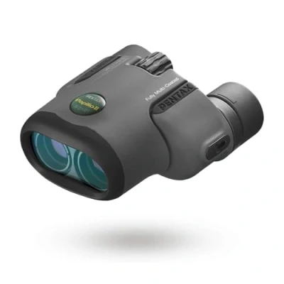 Image of Pentax Papilio II 8.5 x 21 Compact Bak4 Prism Binoculars by Fully Multi Coated and Aspherical Lens Black