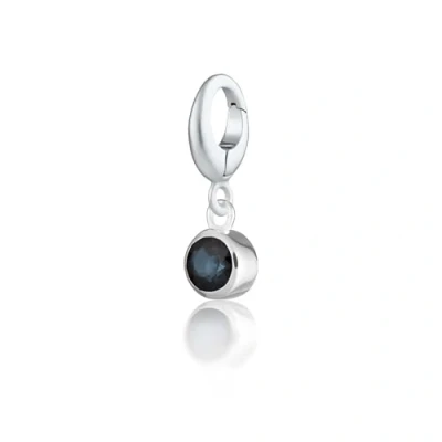 Image of Lily Charmed 925 Sterling Silver Sapphire September Birthstone Charm