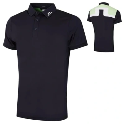 Image of J.Lindeberg Mens Jeff Reg Fit Polo Shirt JL Navy S