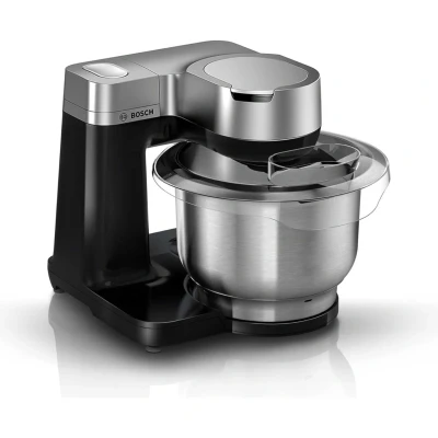 Image of Bosch 7 in 1 Stand Mixer MUMS2VM40G Speeds, dough hook, whisk, beater, blender, juicer, shredder, 900W, Black