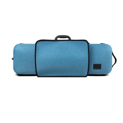 Image of Gewa 309130 Organic Violin Case A 4/4 with Music Pocket, Side Handle, Adjustable Neck Rest Colour: Blue