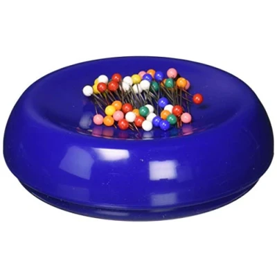 Image of Grabbit Magnetic Pincushion W/50 Pins, Blue, 1 Count (Pack of 1)