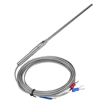 Image of Probe Type K Thermocouple M8 Thread Galvanic Temperature Sensor 8mm Diameter Screw 0 400℃(3m)
