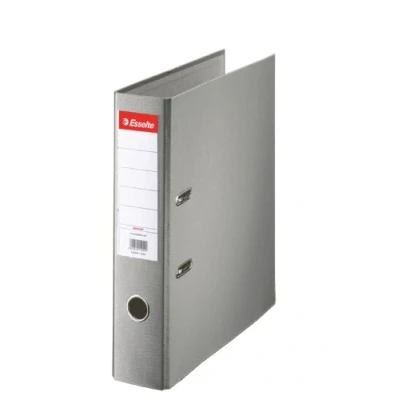 Image of Esselte Essentials 75 mm A4 Lever Arch Files Grey, Pack of 20