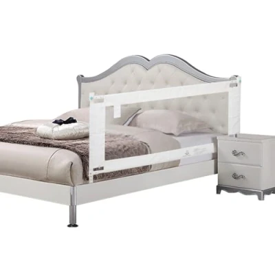 Image of Bed Rails for Toddlers 120cm Guard Baby Wooden Cot Convertible Crib Safety Rail Double/Single Extra Tall Sleep bumber Fence 1 Side