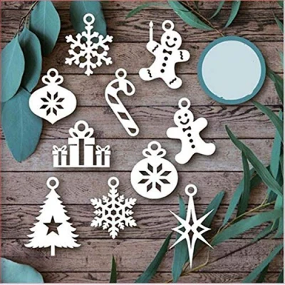 Image of Christmas Dies for Card Making, YunTrip Xmas Gingerbread Man Metal Cutting Stencil DIY Scrapbooking Album Embossing Paper Cards Decorative Craft