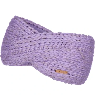 Image of Barts Womens Jasmin Hand Knitted Fleece Lined Headband Lilac