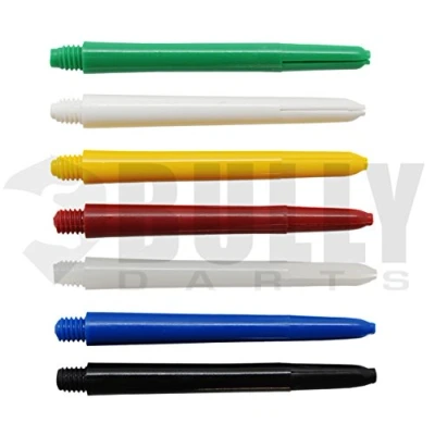 Image of 10 Sets of Nylon dart shafts/stems Choose colour/length! (Green, Medium 48mm)