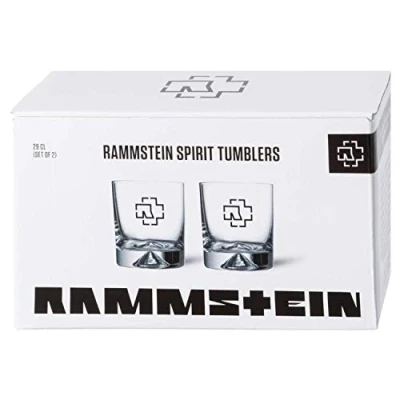 Image of Rammstein Tumbler &quot;Logo&quot; Box of 2 0.29 L Glass, Official Band Merchandise
