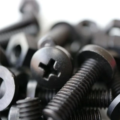 Image of 20 x Black Pan Head Screws Polypropylene (PP) Plastic Nuts and Bolts, Washers, M6 20mm